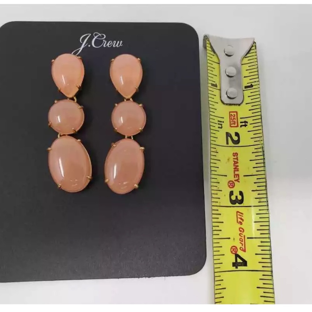 J. Crew Pink and Gold Cascading Earrings - Picture 2 of 3